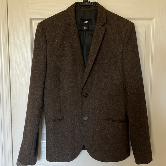 H&M Men’s Brown Blazer (38R) - Picture 1 of 5